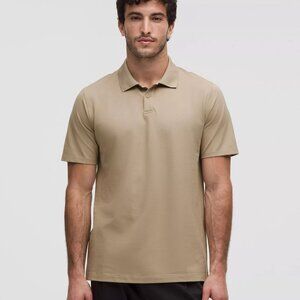 Lululemon Men's Pique Classic-Fit Short-Sleeve Polo Shirt - Light Brown
